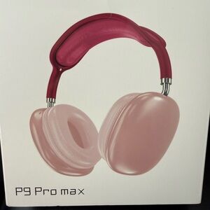 P9 Pro Max Red Headphones
